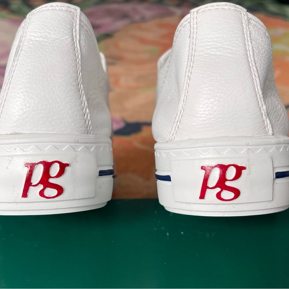 RARE, Paul Green Men’s White Leather Sneakers US Size 10.5 - Picture 3 of 16